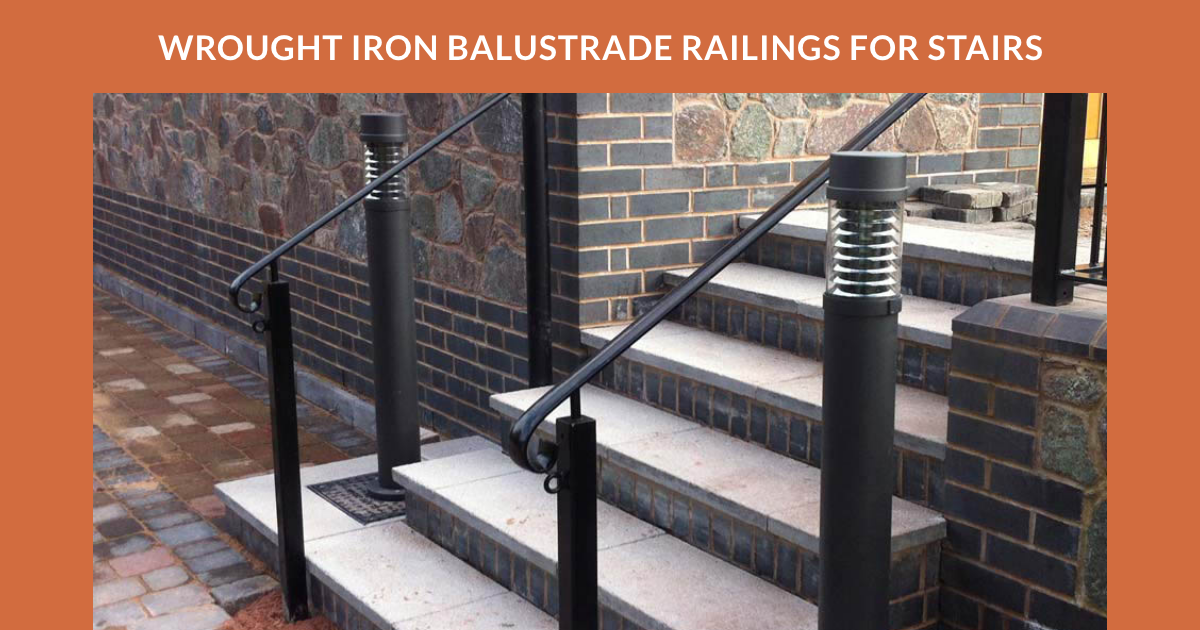 WROUGHT IRON BALUSTRADE RAILINGS FOR STAIRS